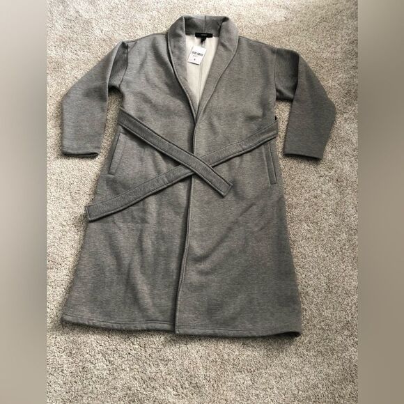 New Forever21 fleece casual jacket, oversized, with belt, size small - Picture 2 of 8